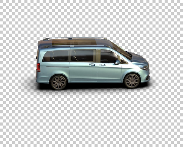 Ilustración de renderización 3D de automóviles realistas aislados en el fondo