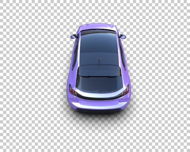 Ilustración de renderización 3D de automóviles realistas aislados en el fondo