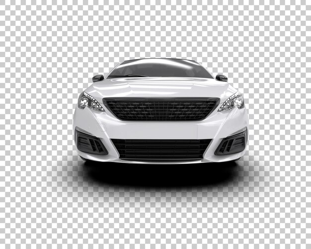 Ilustración de renderización 3D de automóviles realistas aislados en el fondo