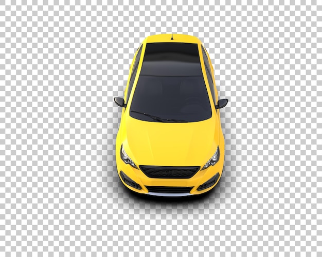 Ilustración de renderización 3D de automóviles realistas aislados en el fondo