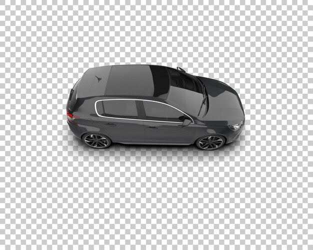 Ilustración de renderización 3D de automóviles realistas aislados en el fondo