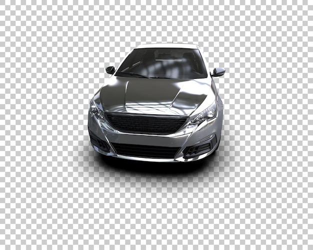 Ilustración de renderización 3D de automóviles realistas aislados en el fondo
