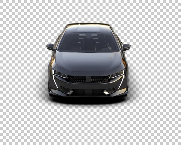 Ilustración de renderización 3D de automóviles realistas aislados en el fondo
