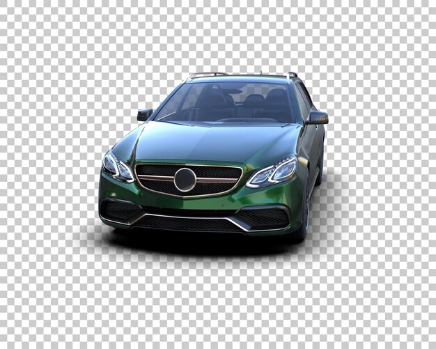 Ilustración de renderización 3D de automóviles realistas aislados en el fondo