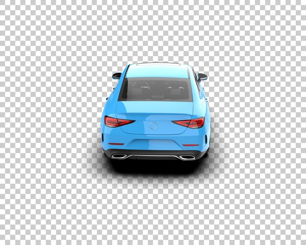 Ilustración de renderización 3D de automóviles realistas aislados en el fondo