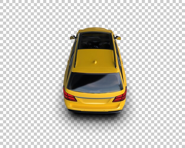 Ilustración de renderización 3D de automóviles realistas aislados en el fondo