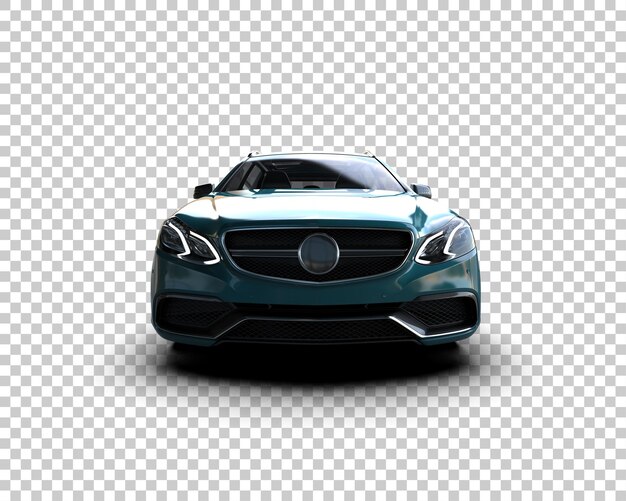 Ilustración de renderización 3D de automóviles realistas aislados en el fondo