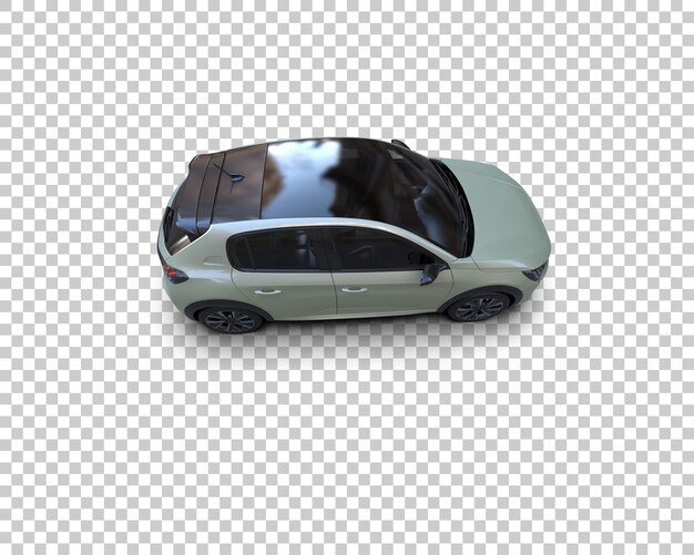 Ilustración de renderización 3D de automóviles realistas aislados en el fondo