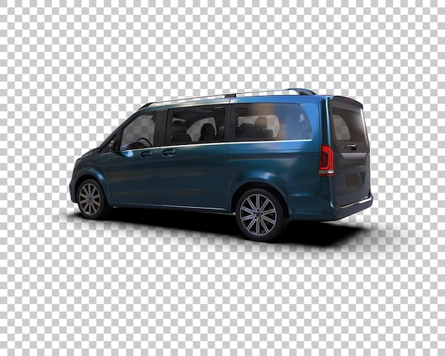 Ilustración de renderización 3D de automóviles realistas aislados en el fondo
