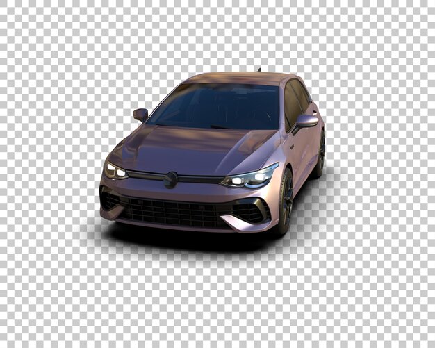 Ilustración de renderización 3D de automóviles realistas aislados en el fondo