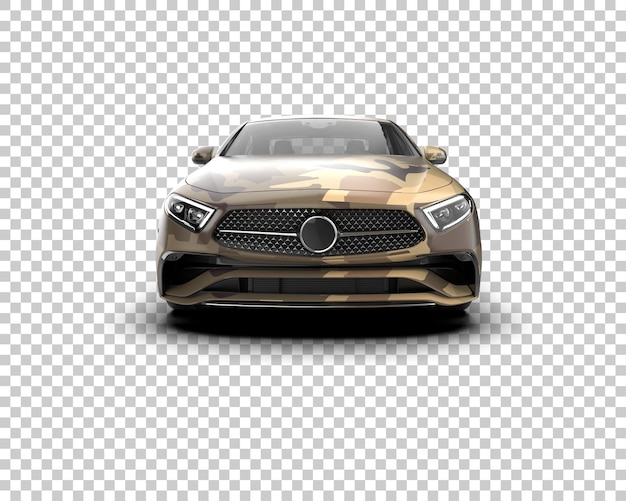 Ilustración de renderización 3D de automóviles realistas aislados en el fondo