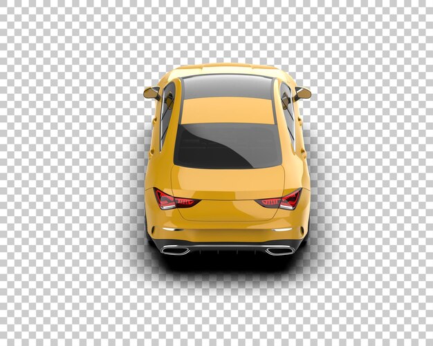 Ilustración de renderización 3D de automóviles realistas aislados en el fondo