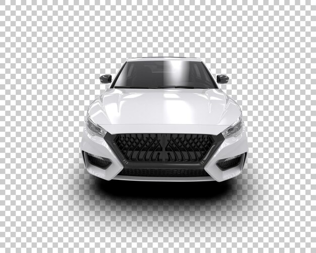 Ilustración de renderización 3D de automóviles realistas aislados en el fondo