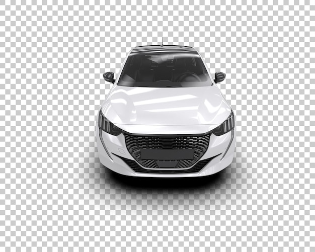 Ilustración de renderización 3D de automóviles realistas aislados en el fondo