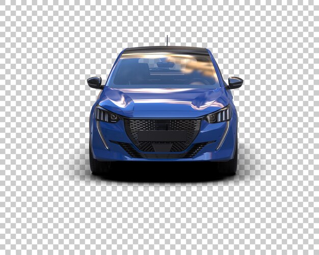 Ilustración de renderización 3D de automóviles realistas aislados en el fondo
