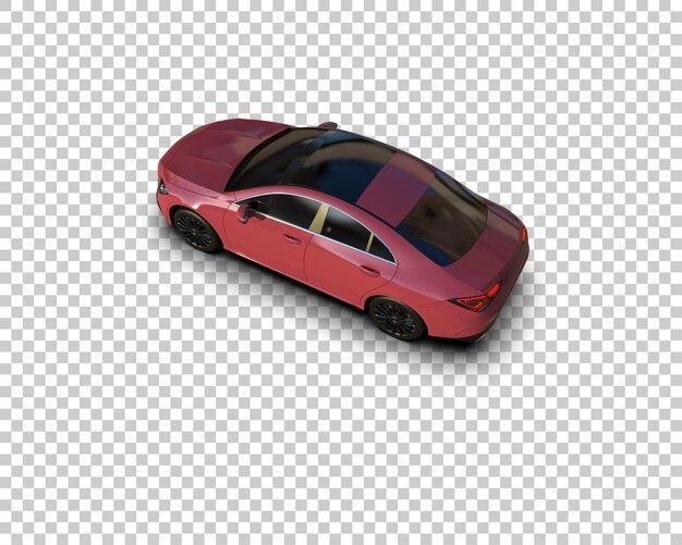Ilustración de renderización 3D de automóviles realistas aislados en el fondo