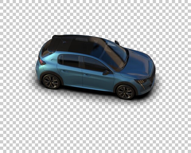 Ilustración de renderización 3D de automóviles realistas aislados en el fondo