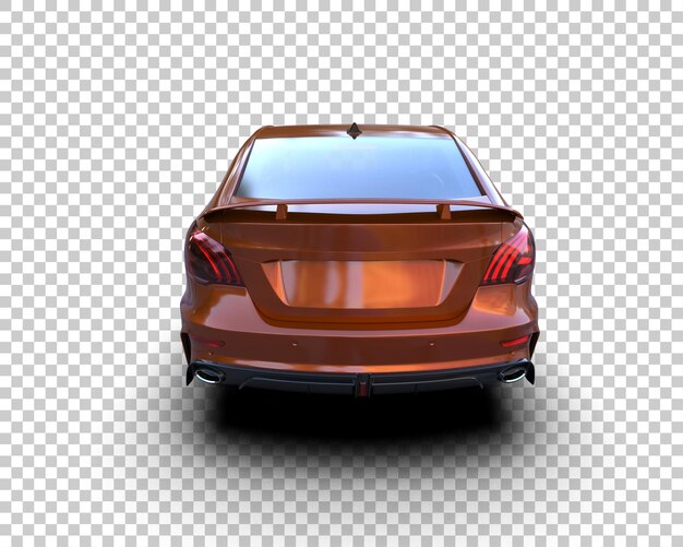 Ilustración de renderización 3D de automóviles realistas aislados en el fondo