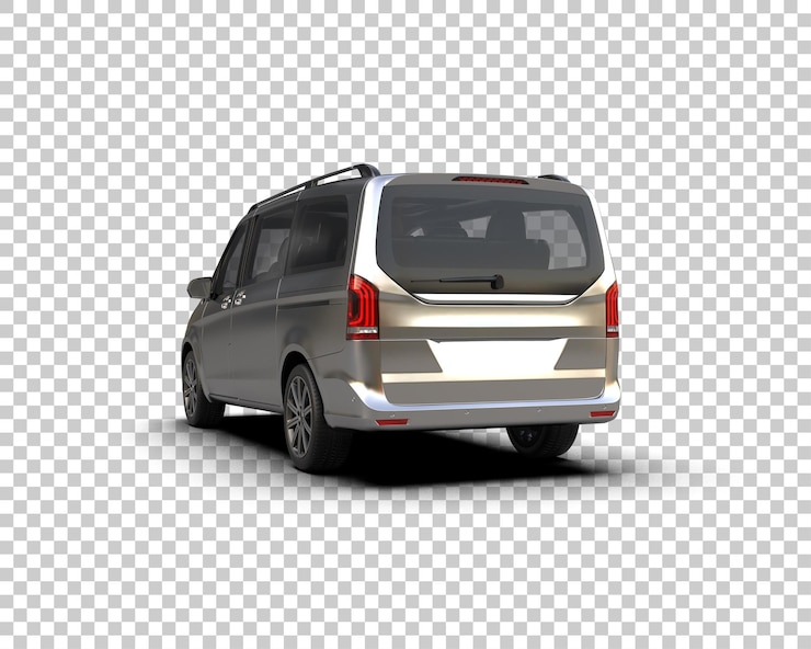 PSD ilustración de renderización 3d de automóviles realistas aislados en el fondo