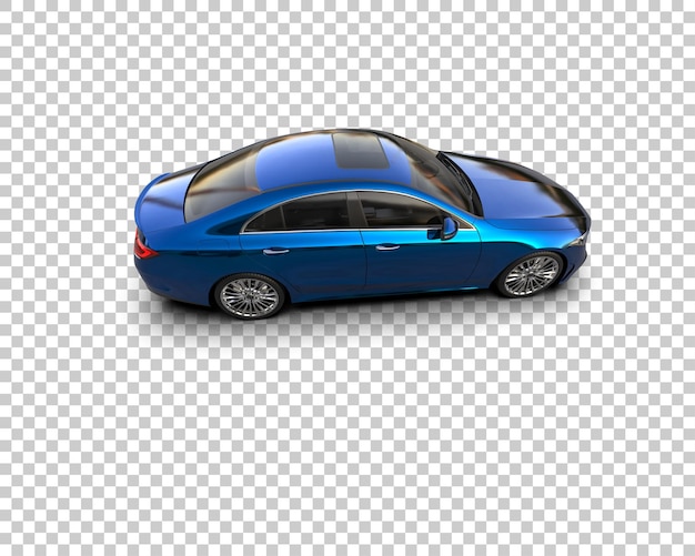 Ilustración de renderización 3D de automóviles realistas aislados en el fondo