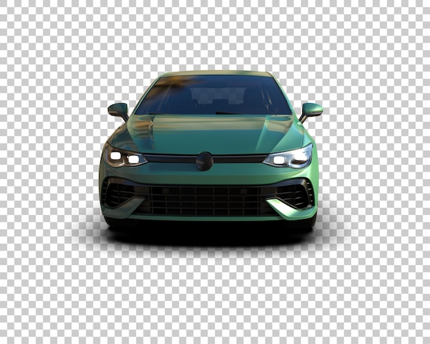 Ilustración de renderización 3D de automóviles realistas aislados en el fondo