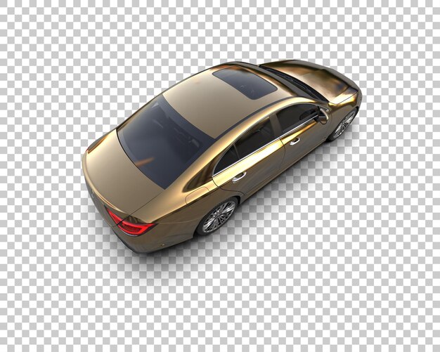 Ilustración de renderización 3D de automóviles realistas aislados en el fondo