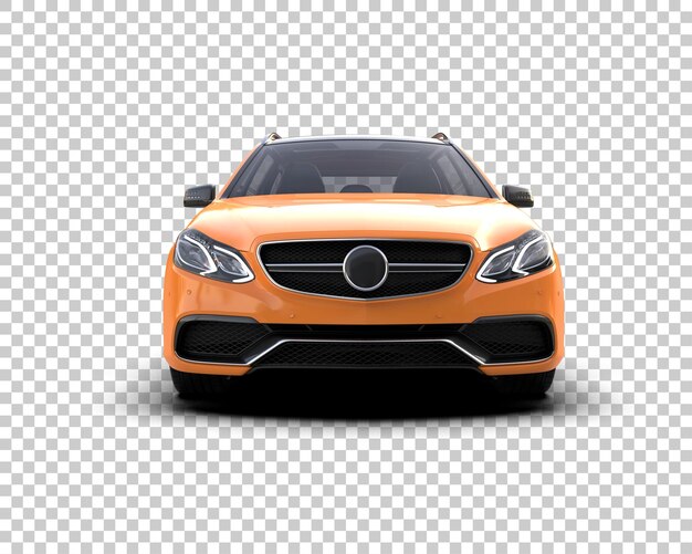 Ilustración de renderización 3D de automóviles realistas aislados en el fondo
