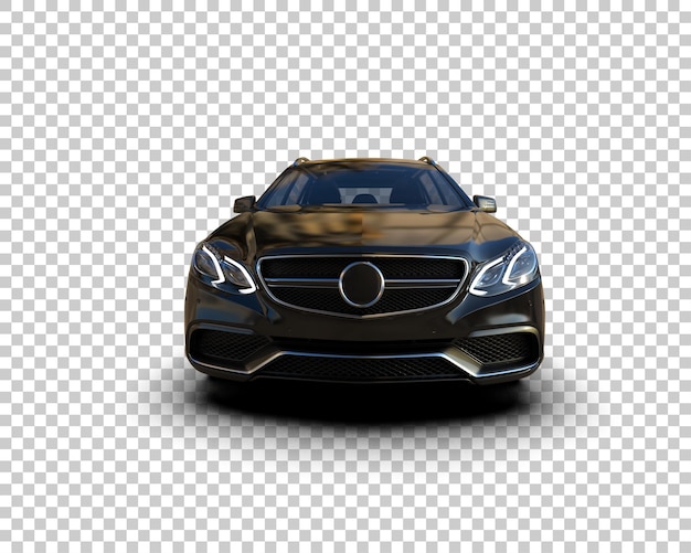 Ilustración de renderización 3D de automóviles realistas aislados en el fondo