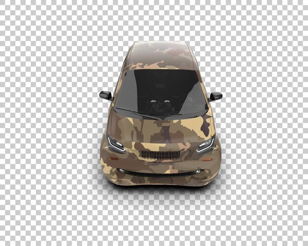 Ilustración de renderización 3D de automóviles realistas aislados en el fondo