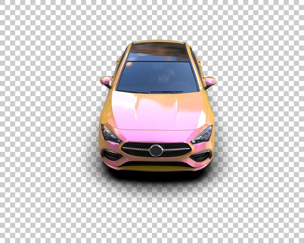 Ilustración de renderización 3D de automóviles realistas aislados en el fondo