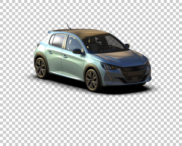 Ilustración de renderización 3D de automóviles realistas aislados en el fondo