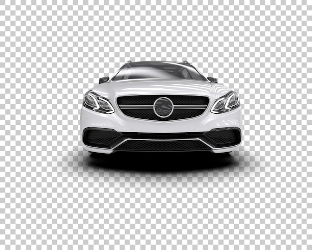 Ilustración de renderización 3D de automóviles realistas aislados en el fondo