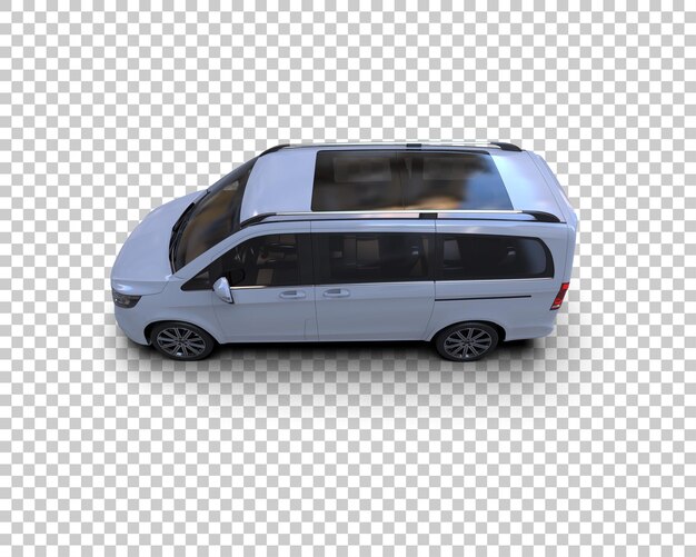 Ilustración de renderización 3D de automóviles realistas aislados en el fondo