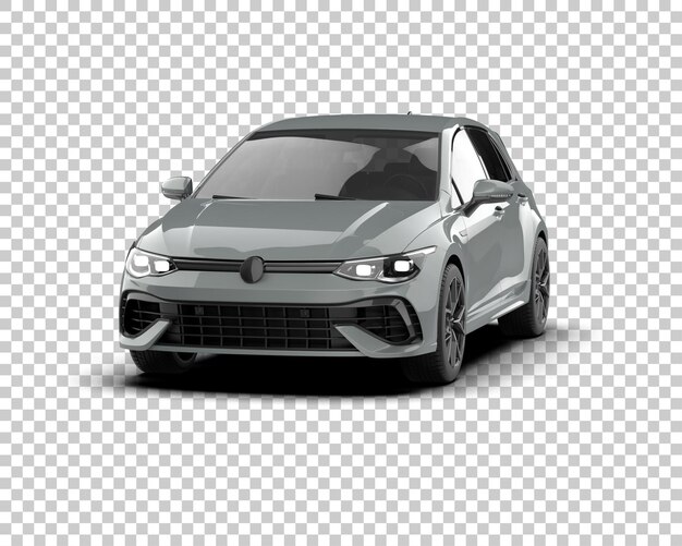 Ilustración de renderización 3D de automóviles realistas aislados en el fondo