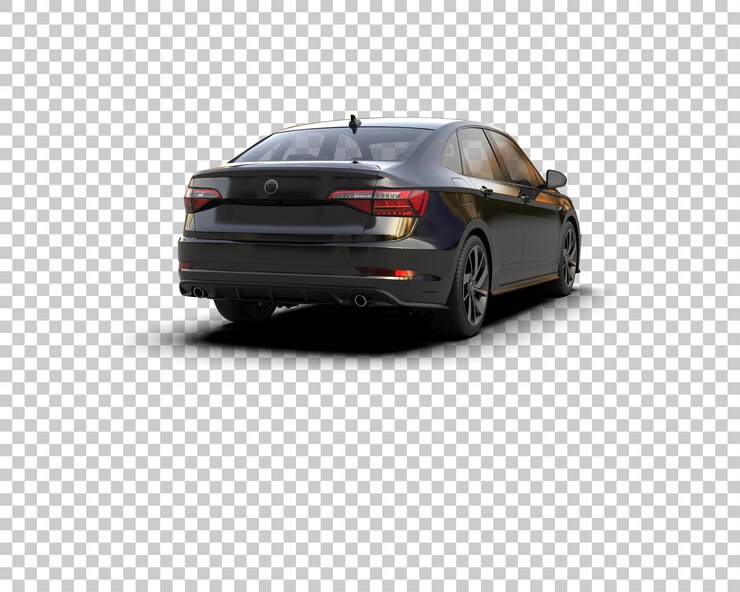 PSD ilustración de renderización 3d de automóviles realistas aislados en el fondo