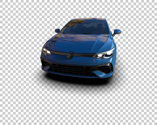 Ilustración de renderización 3D de automóviles realistas aislados en el fondo