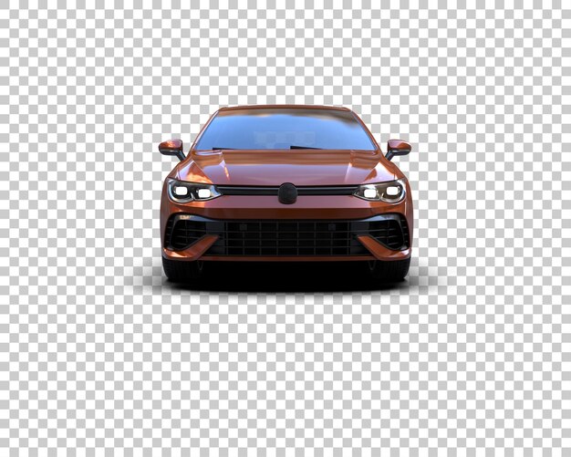 Ilustración de renderización 3D de automóviles realistas aislados en el fondo