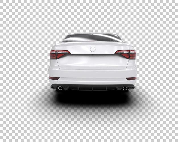 Ilustración de renderización 3D de automóviles realistas aislados en el fondo
