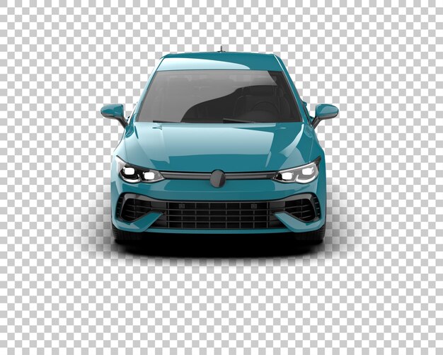 Ilustración de renderización 3D de automóviles realistas aislados en el fondo