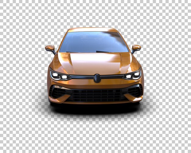 Ilustración de renderización 3D de automóviles realistas aislados en el fondo