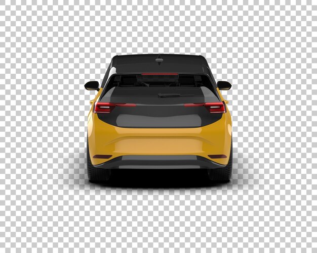 Ilustración de renderización 3D de automóviles realistas aislados en el fondo