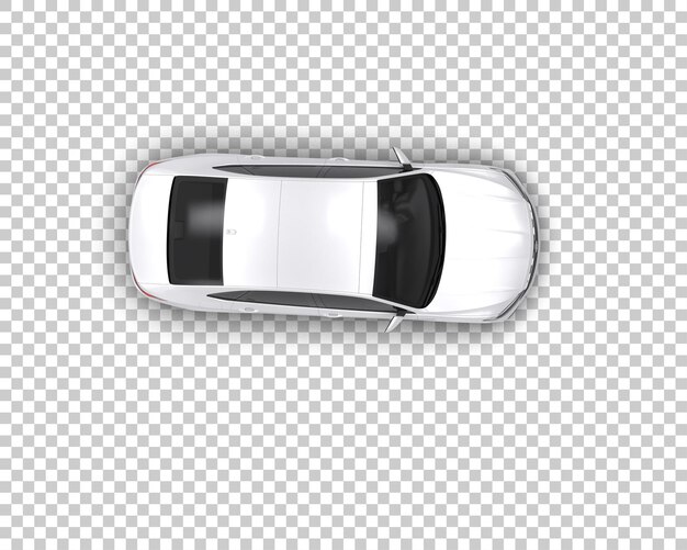 Ilustración de renderización 3D de automóviles realistas aislados en el fondo