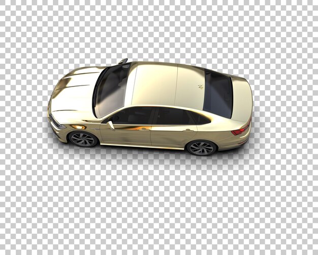 Ilustración de renderización 3D de automóviles realistas aislados en el fondo