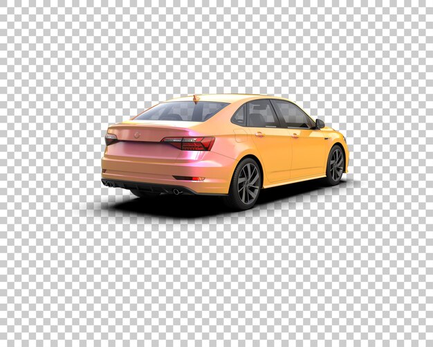 Ilustración de renderización 3D de automóviles realistas aislados en el fondo