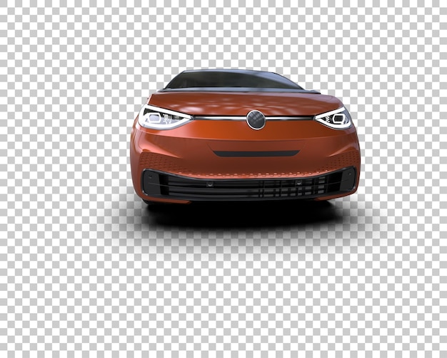 Ilustración de renderización 3D de automóviles realistas aislados en el fondo