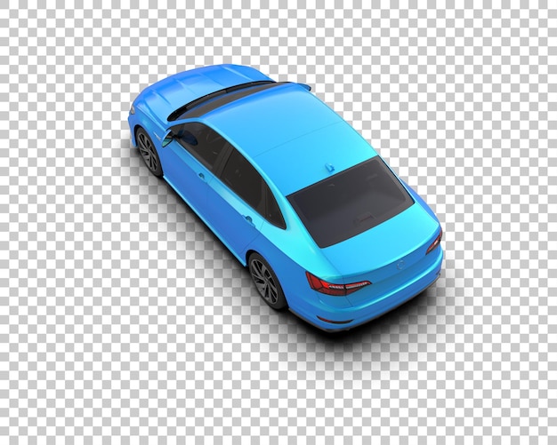 Ilustración de renderización 3D de automóviles realistas aislados en el fondo