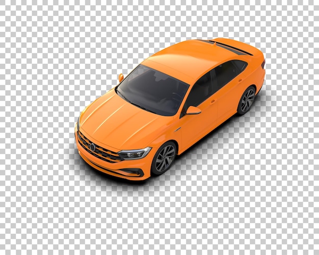 Ilustración de renderización 3D de automóviles realistas aislados en el fondo