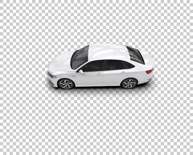 Ilustración de renderización 3D de automóviles realistas aislados en el fondo