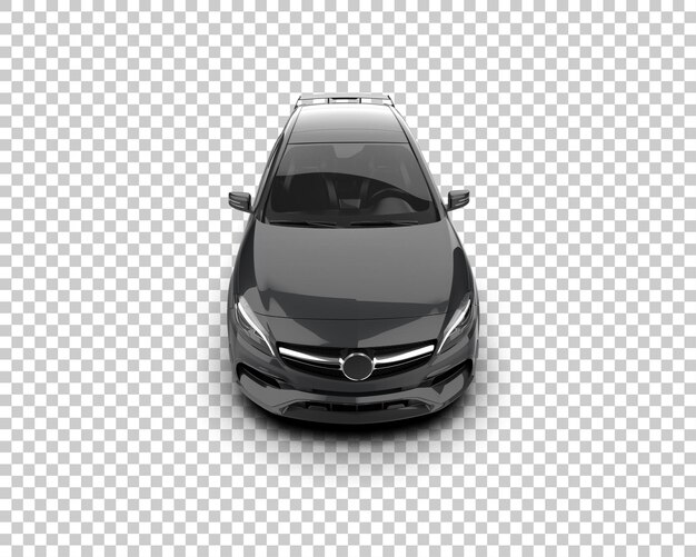 Ilustración de renderización 3D de automóviles realistas aislados en el fondo