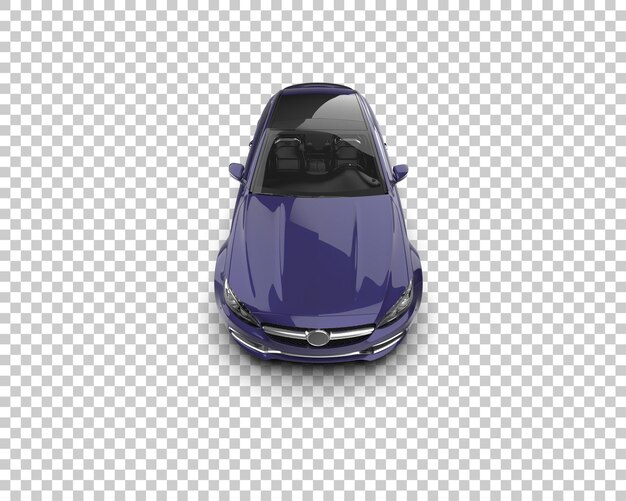 Ilustración de renderización 3D de automóviles realistas aislados en el fondo